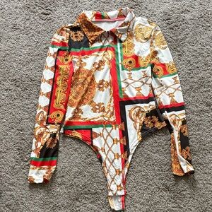 Colorful Long Sleeve Bodysuit